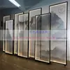 Tela de Tecido de Gaze Translúcida Dupla Face para Pintura Faixa de Luz Escritório de Vendas de Hotel Exposição Decoração Suave Design Roldana Luxo Leve