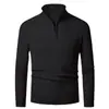 Comércio Exterior Transfronteiriço Novo Tricô Masculino Estilo Coreano Juventude Casual Simples Retrô Zíper Gola Alta Tricô
