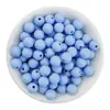 Cuentas Redondas de Acrílico Esmerilado Mate con Agujero Recto de 6-12 mm para Pulsera, Collar DIY, Accesorios para Ensartar, Cuentas para Bolsas Tejidas