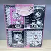 Cuaderno de espiral con colgante hueco de Sanrio, cuaderno de espiral de volteo lateral de KT cat y pingüino mascota lindo, bloc de notas de Shiba Inu de frutas
