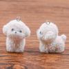 1 Peça de Série de Corgi Cartoon Flocado de Resina e Cachorro Teddy de 4 Estilos Pingente de Joia Feito à Mão DIY Colar para o Dia a Dia