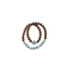 Pulsera de Cuentas Aromáticas Medicina China 0.8 an Gong Niuhuang + Cuarzo Jade Azul Doble Círculo Pulsera DIY Transmisión en Vivo Venta al por Mayor