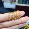 Anillo retorcido de moda para mujer, anillo Mobius, anillo de acero de titanio, amor sin fin, persistente, anudado, simple, anillo versátil