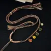 Cordón de Collar Tejido Hecho a Mano de Xizang Cordón de Colgante Multicolor de Venta Caliente Borla Vintage Cordón para Colgar Joyería Popular en Vivo