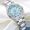 Reloj de Cerámica de Girasol Nuevo Reloj de Nicho de Lujo Ligero para Mujer Moda Completamente Automático Reloj de Cuarzo Genuino para Mujer