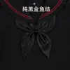 Estudiantes japoneses estilo universitario JK uniforme camisa traje de marinero accesorios gratis corbata de pez dorado corbata de lazo femenina