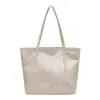 Bolso de PVC para Mujer de Venta Caliente Transfronterizo, Estilo Nuevo, Portátil, Elegante, Casual, Bolso de Mano para Viajes Diarios, Gran Capacidad, Bolso Tote de Moda para Mujer