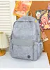 Mochila Xadrez Fresca e Doce Estilo 2026 para Alunos do Ensino Fundamental e Médio, Casual, Simples, Leve, Mochila de Grande Capacidade para o Dia a Dia