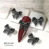 Estilo Oscuro Cruz Negra Circonita Arte de Uñas Pedrería Corazón Vintage Halloween Navidad Accesorios para Arte de Uñas Venta al por Mayor