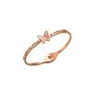 Pulseira de aço titânio para o corpo todo, não desbota, estilo INS europeu e americano, luxo leve, extremamente simples, pulseira de aço inoxidável fritillary transfronteiriça, joia