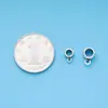 Plata S925 Accesorios DIY Hebilla Colgante Hebilla de Cuentas de Plata Hebilla Colgante Hebilla de Cordón de Tres Vías Hebilla Colgante con Anillo