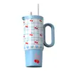 Copo de Gelo Copo Térmico 316 Grande Capacidade 750ml Filtro de Chá Copo com Canudo para Manter Frio Copo de Água Portátil para Estudante Copo para Carro