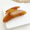 Liquidação: Presilhas de garra de acetato, presilhas de cabelo de laço em casco de tartaruga, presilhas de cabelo coloridas de acrílico, acessórios de cabelo femininos para a nuca