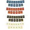 Nuevos Suministros de Decoración para Fiesta Temática de Temporada de Graduación 2026 Platos de Papel Oro Negro y Oro Blanco, Manteles y Juego de Vajilla
