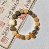 Pulseira Bodhi com Mantra de Seis Caracteres Uva Roxa Peça Esculpida Pulseira de Brincar Contas Budistas Contas de Oração Estilo Chinês Pulseira Dança do Leão Atacado
