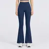Novas Calças de Yoga Wide-Leg Femininas Cintura Alta Levanta Bumbum Emagrecimento Boca de Sino Esportivas Casuais Fitness Roupa Externa Calças Sem Marcas Embaraçosas