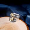 Anillo de plumas unisex con apertura de plata tailandesa Seiko, hecho a mano, joyería de plata s925 antigua.