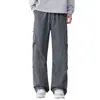 Ropa de Trabajo para Exteriores Paracaidista Casual Pantalones Cargo para Hombre Bolsillos Múltiples Holgados Deportivos Pierna Recta Pantalones Largos Pantalones para Hombre Otoño/Invierno 2026