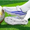 Competencia transfronteriza nueva para niños, deportes de césped al aire libre, entrenamiento, competición, tacos largos, antideslizantes, transpirables, resistentes al desgaste, zapatillas de fútbol, venta al por mayor
