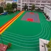Piso Suspenseiro Montado Mig Clássico de Camada Dupla para Jardim de Infância Quadra Esportiva de Badminton Basquete ao Ar Livre Tapete Esportivo de PP Antiderrapante