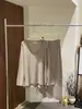 [Sem Devoluções ou Trocas] Conjunto de Malha Outonal Estilo Francês com Gola U e Barra Dobrada e Saia Reta com Cintura Elástica Zc6382