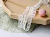 Accesorios de Encaje Exquisito con Borde Fino para Decoración de Cuello de Ropa, Encaje Bordado para Textiles del Hogar, Tela Blanca de Malla Hueca