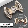 Hebilla de botón de diamantes de imitación de metal para mujer, abrigo, suéter, botón de visón, hebilla de cheongsam de alta gama, accesorios decorativos