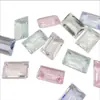Pedra de Strass Cristal de Vidro com Fundo Pontiagudo para Nail Art Retangular de Canto Reto Grande Cor Transparente Açúcar de Gelo 8*12 Strass para Unhas Strass para Nail Art Acessórios Femininos