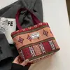 Bolsa Cubo de Lona de Gran Capacidad para Mujer 2026 Bolso Tote de Hombro Versátil Retro para Mujer Tendencia para Viajar al Trabajo Mamá