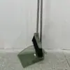 Conjunto Transparente de Vassoura e Pá de Lixo para Venda por Atacado, Vassoura de Duas Peças com Cerdas Macias para Varrer, Pá de Lixo Doméstica e Removedor de Pelos Combo