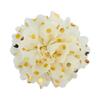 Rollo de lunares florales de alto brillo de 10 cm, adornos de mascota de gasa de lunares, tocado de flor para niños, flor, 32 colores en stock