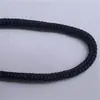 Estoque pronto corda de polipropileno pp quatro agulhas preto branco colorido oca crochê cordão de puxar bolsa acessórios amarração corda de nylon sólida