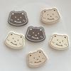 Acessórios de urso de boca torta de arroz integral fofos DIY cocar presilha de cabelo acessórios para capa de celular com cola cremosa buraco decorativo sapatos