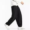 Pantalones Holgados Estilo Chino de Primavera y Verano para Meditación, Pantalones Bombachos de Algodón y Lino de Talla Grande Estilo Buda Gordo, Pantalones de Monje, Pantalones de Pierna Ancha para Hombre