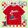 Camiseta de Manga Corta para Niño New Mario Transfronteriza Verano 2026 Nueva de Algodón Ropa de Verano para Niños Top Fino de Media Manga Moderno