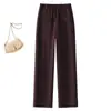 Pantalones vaqueros rectos casuales populares para mujer, nuevo modelo primavera/otoño 2026, cintura elástica, pantalones de pierna ancha adelgazantes