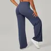 Pantalones Largos Deportivos Fitness Yoga Pierna Ancha Rectos para Mujer Levanta Glúteos Sueltos Trasero de Durazno Correr Casuales Exteriores Lu