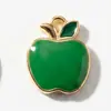 FA-10 Liga de Alumínio Maçã Esmalte Colorido Pingente de Pulseira Ornamento Chaveiro DIY Acessórios Atacado