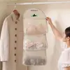 Bolsa de Armazenamento de Malha com Velcro, Armazenamento de Sacos de Lixo na Porta do Armário da Cozinha, Montada na Parede, Espessada, Armazenamento de Grande Capacidade