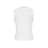 Chaleco sin mangas de cuello semi-alto para mujer, Ropa exterior de verano, Color liso, Top moderno transfronterizo, Ropa interior o exterior, Top de verano para mujer