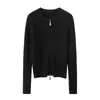 100% Cachemira 2026 Primavera Nuevo Estilo Cardigan con Cremallera para Viajar Moda y Versátil para el Trabajo y el Ocio