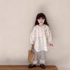 Roupa Infantil Coleção Primavera 2026: Camisa Longa Colorida com Bolinhas Estilo Coreano para Meninas Mais Leggings Elásticas Slim-Fit para Crianças