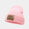 Chapéu de tricô para mulheres outono e inverno Novo patch ins casal casual chapéu de lã quente tendência chapéu frio para atividades ao ar livre para estudantes Homens