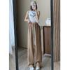 Calça de Moletom Larga Estilo Americano para Mulheres, Estilo Fino de Verão, Casual Personalizado com Cordão, Calça Esportiva Casual para Caminhada para Mulheres