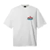 Comercio Exterior Transfronterizo Marca de Moda Cort Estampado Alcatraz High Street Casual Europeo y Americano Camiseta Unisex de Manga Corta Venta al por Mayor Verano