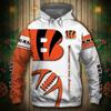Sudadera con Capucha para Hombre 2025 Nueva Europea y Americana Transfronteriza Equipo de Fútbol NFL Impresión Digital 3D Sudadera con Capucha