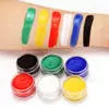 Pigmento de Pintura Corporal Soluble en Agua de 6 Colores Crema para Pintar la Cara Halloween Color al Óleo Navidad Color para la Cara