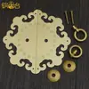 Armário Novo Estilo Chinês Transfronteiriço Puxador de Cobre Puro Ferragens para Móveis Antigos Acessórios Puxador de Latão Bronze Puxador de Porta de Armário