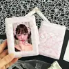 Bolsa de Tarjetas de una Pieza Anti-Hebilla Oso Cuadrado Original ins Álbum Ayuda para Mostrar y Guardar Tarjetas de 3 pulgadas Orión