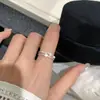 Anillo de Plata de Ley Doble Capa con Estrella para Mujer, Nicho de Moda, Versátil, Personalizable, Anillo Abierto Sencillo, Anillo de Dedo Índice de Alta Gama